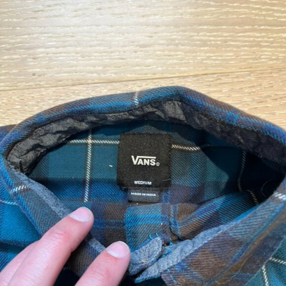 Blue/Brown Kids Button-Up Shirt - Picture 2 of 2